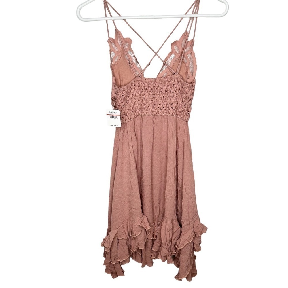 Free People Adela Lace Slip Dress Rose Size XS NWT - Picture 3 of 8